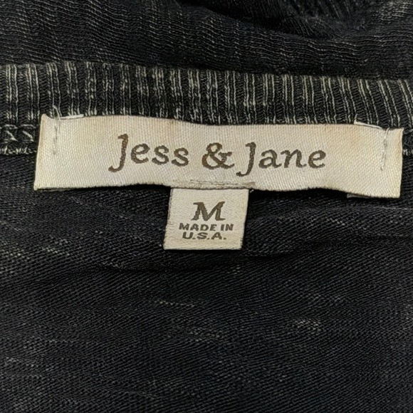 Jess & Jane Butterfly Graphic Tunic Top Women's M Made USA Artwear Boho - Picture 3 of 5